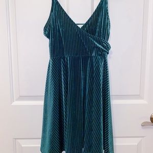 Emerald green dress!